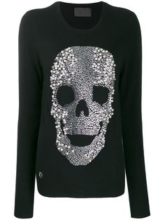 Philipp Plein свитер с декором Skull