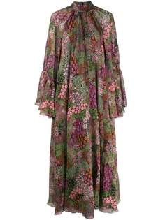 Giambattista Valli платье с цветочным принтом и сборками