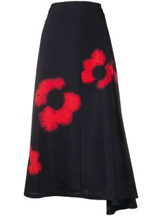 Jil Sander юбка миди Mia с принтом