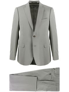 Emporio Armani костюм-двойка в ломаную клетку
