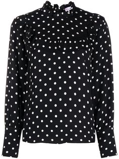 RedValentino топ в горох с оборками
