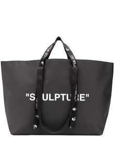 Off-White сумка-тоут с принтом Sculpture