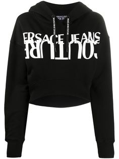 Versace Jeans Couture худи с кулиской и логотипом