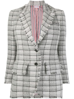 Thom Browne твидовый пиджак в клетку
