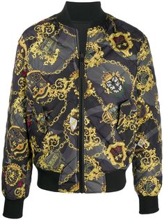 Versace Jeans Couture куртка-бомбер с принтом Barocco