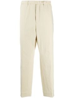 Jil Sander укороченные брюки с эластичным поясом