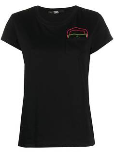 Karl Lagerfeld футболка с нашивкой Ikonik