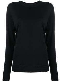 Helmut Lang топ из джерси с вырезом сзади