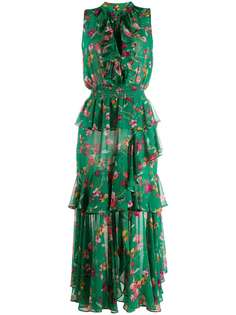 Misa Los Angeles ярусное платье с цветочным принтом