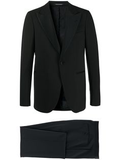 Emporio Armani вечерний костюм с однобортным пиджаком