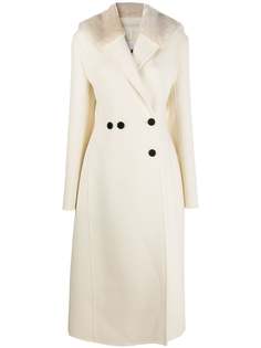 Jil Sander длинное двубортное пальто
