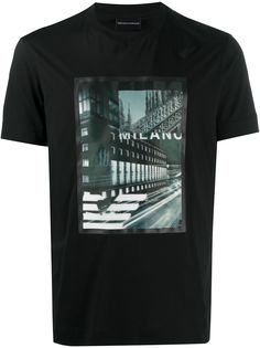 Emporio Armani футболка с графичным принтом