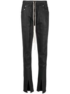 Rick Owens DRKSHDW джинсы с кулиской и разрезами на манжетах