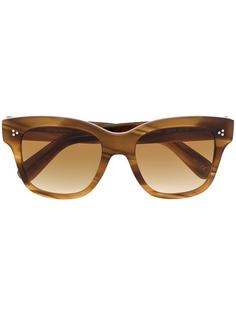 Oliver Peoples солнцезащитные очки в прямоугольной оправе
