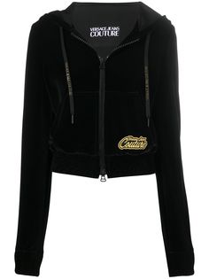 Versace Jeans Couture худи на молнии с логотипом