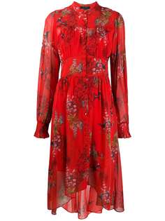 AllSaints платье миди с цветочным принтом