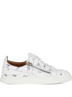 Giuseppe Zanotti кроссовки на молнии с логотипом