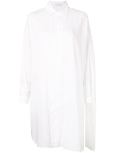 Yohji Yamamoto удлиненная рубашка