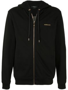 Versace худи на молнии с вышивкой Medusa
