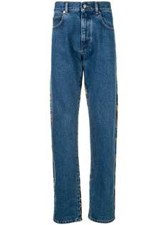 Versace джинсы прямого кроя с принтом