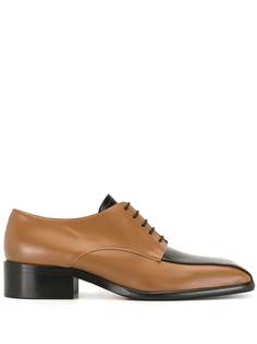 Marni двухцветные туфли Cordovan на шнуровке