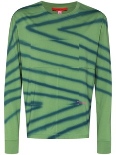 Eckhaus Latta полосатая толстовка с эффектом разбрызганной краски