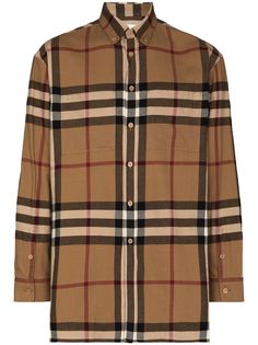 Burberry рубашка на пуговицах в клетку House Check