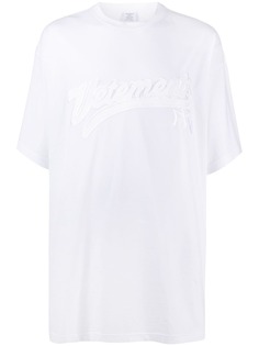 Vetements футболка с нашивкой-логотипом