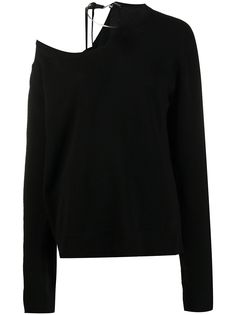 Ann Demeulemeester джемпер асимметричного кроя на одно плечо