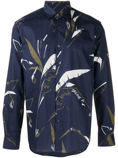 Salvatore Ferragamo рубашка с абстрактным узором