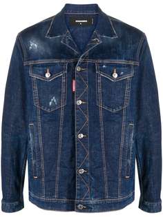Dsquared2 джинсовая куртка с нашивкой-логотипом