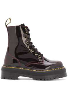 Dr. Martens лакированные ботинки на шнуровке