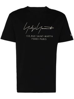 Yohji Yamamoto футболка с надписью