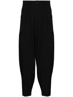 Yohji Yamamoto брюки с низким шаговым швом