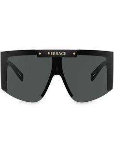 Versace Eyewear солнцезащитные очки-маска Medusina Icon