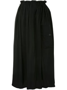 Yohji Yamamoto юбка асимметричного кроя со сборками