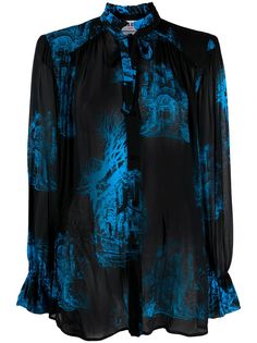 MSGM блузка с принтом