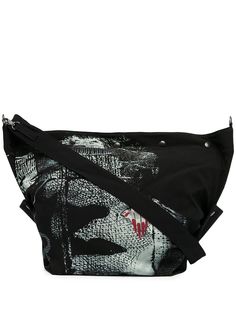 Yohji Yamamoto сумка на плечо с принтом