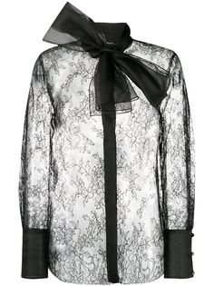 Emporio Armani блузка с бантом