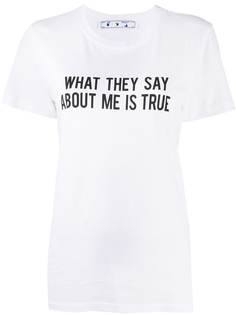 Off-White футболка с принтом