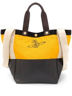 Vivienne Westwood сумка-тоут в стиле колор-блок с логотипом