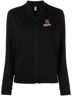 Moschino куртка на молнии с логотипом
