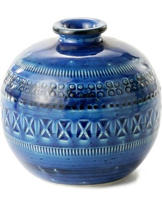BITOSSI CERAMICHE Rimini Blu round vase (18cm)