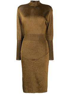 Alaïa Pre-Owned платье с эффектом металлик