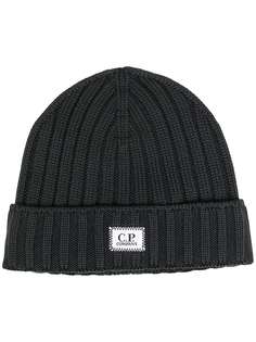 C.P. Company шапка бини с нашивкой-логотипом