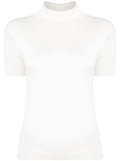 agnès b. трикотажный топ с высоким воротником