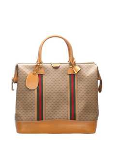 Gucci Pre-Owned дорожная сумка с отделкой Web