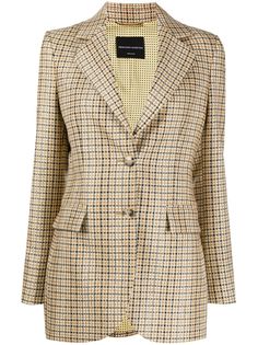Ermanno Scervino однобортный блейзер в клетку