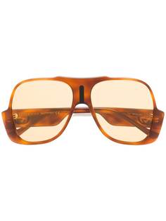 Gucci Eyewear солнцезащитные очки в массивной оправе с логотипом GG