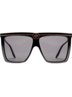 Gucci Eyewear солнцезащитные очки в массивной оправе